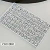 6*8 Pedrería Bolas Arte de Uñas Pedrería Huevo de Paloma Pequeño K9 Súper Brillante Pedrería Apilada Productos Terminados Decoraciones Apiladas Decoraciones de Pedrería Diamante Brillante Explosivo Al Por Mayor