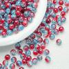 Cuentas de palomitas de maíz de vidrio agrietado de 10 mm, cuentas de vidrio pintadas, cuentas de joyería hechas a mano, accesorios de joyería antiguos de bricolaje al por mayor