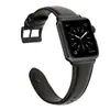 Aplicável a iwatch7/6/5/3/2/se Pulseira de relógio inteligente Apple Padrão Cavalo Louco Couro encerado a óleo Pulseira de relógio quente nova