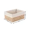 Cesta de armazenamento tecida à mão, caixa de armazenamento para lanches, cesta de bambu, cesto de roupa suja, caixa de armazenamento grande para calças
