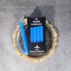 Vela clásica de 6 pulgadas en caja de color, venta al por mayor, para uso doméstico, boda, emergencia, sin humo, insípida, roja y blanca, con varilla larga, borde cruzado