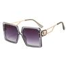 Nuevas gafas de sol de moda europea y americana con montura grande D mismas gafas de sol transfronterizas Montura de red roja para mujer Gafas de sol para hombre