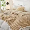 Manta de Pelúcia Coelho Bolha Transfronteiriça Flannel Fleece de Coral Cobertor de Ar Condicionado para Sofá Cobertor de Soneca Manta Grossa de Inverno