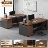 Combinación de Escritorio y Silla para Personal Estación de Trabajo Simple Moderna Individual y Doble Escritorio de Oficina para Jefe Escritorio Financiero para Computadora