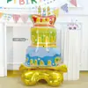 Compra Caliente Transfronteriza de Nuevas Bases de Pastel de Pie Globos de Papel de Aluminio para Fiesta Infantil Decoración de Cumpleaños y Arreglo de Regalos