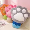 Almohada Larga de Pata de Gato para Niñas, Almohada de Dormir con Forma de Pata de Helado, Almohada para Abrazar las Piernas, Cojín de Cabecera para Dormir de Lado Extraíble y Lavable