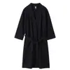 Bata de Noche Estilo Coreano para Celebridades de Internet para Mujer, Bata de Baño Waffle Delgada Transpirable de Verano, Ropa de Dormir para Mujer, Bata de Baño para Spa Sauna, Absorbente