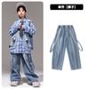 Moda infantil hip hop marca de moda ropa de moda infantil hip hop suéter hiphop para niños traje de jeans ropa de actuación para niñas otoño