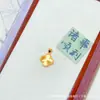 Collar Colgante de Trébol de Cuatro Hojas con Exquisita Artesanía CNC para Mujer, Collar Espejo Láser Hielo Triturado, Joyería Chapada en Cobre Dorado