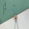 Llavero para coche tejido a mano cordón semiacabado accesorios diy cadena para teléfono móvil colgante cuerda de colgante de jade corto