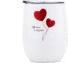 Amazon Taza de Huevo de Sublimación Explosiva Copa de Vino de Boda Nupcial Termo de Acero Inoxidable 12 oz Regalo
