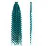 Peluca de Rastas Africanas Largas y Rizadas Transfronteriza 24 pulgadas Rastas de Fieltro Extensiones de Cabello Tejidas a Mano Rastas Locs Peluca Rizada