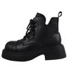 Botas Martin populares de estilo britânico com sola grossa para mulheres 2023 novo outono retrô emagrecedoras com cadarço botas curtas pequenas