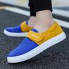 2026 Estilo Comercio Exterior Talla Extra Grande Multicolores Versátiles Zapatos de Hombre Estilo Coreano Modernos Tenis de Caña Baja con Velcro Zapatos Ligeros para Hombre