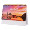 Calendário de Mesa Paisagem em Alta Definição 2027 Bloco de Notas para Mesa de Escritório Ornamento Calendário Empresa Personalizado Calendário de Mesa