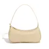 Bolsa Baguette de Venta Caliente Europea y Americana Moda Bolso de Hombro Único Debajo del Brazo Color Sólido Cuero Suave Tejido Bolso para Mujer Cruzado Bolso Dumpling Moderno