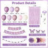 Conjunto de Globos de Látex y Bolas de Flores de Papel Rosa Cálido y Naranja de Venta Caliente Transfronteriza para Decoración de Pared de Fondo de Fotografía de Cumpleaños de Niñas