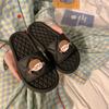 Sandálias de Verão Femininas da Moda de Celebridade da Internet Ins, Sandálias Fofas com Coração Feminino para Lazer em Casa Interno e Confortáveis para Praia Externa