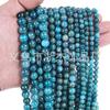 Cuentas Redondas de Turmalina Natural de 6 mm DIY Cuentas de Granate Ágata Ojo de Tigre Piedra Cuentas Sueltas Cuentas Redondas de Amatista Accesorios de Joyería