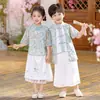Ropa Tradicional China para Niños y Niñas, Disfraces para Actuaciones de Recitación de Poesía en Jardín de Infancia, Trajes Tang Diarios de Estilo Chino para Niños, Atuendos de Estilo Chino