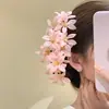 Nuevo Pasador de Flores Coloridas de Tela Estilo Chino, Súper de Ensueño, Dulce y Fresco, Accesorio para el Cabello de Diseño Exquisito para Mujeres