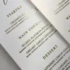 Libro de Menú de Boda de Lujo con Estampado Dorado Transfronterizo, Menú de Pedido de Gama Alta al por Mayor para Banquetes de Negocios y Uso General