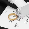 Anillos Mobius de Acero de Titanio Europeos y Americanos Transfronterizos para Parejas, Diseño de Nicho que No se Desvanece, Anillo Liso Venta Directa por Lote