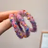 Faixa de Cabelo de Pelúcia Colorida para Mulheres no Outono e Inverno, Elástico de Cabelo de Alta Elasticidade e Durável, Acessório de Cabeça Elegante de Corda de Cabelo