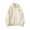 Sudadera con capucha de solapa para hombre, estilo retro americano de alta gama para primavera y otoño, holgada, casual, versátil para pareja, parte superior, polo