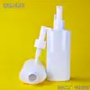 Botella de Loción Corporal Personalizada de 200 ml, Botella de Aceite Limpiador, Plástico PET, Bomba de Presión PP, Producto Cosmético Blanco para el Cuidado de la Piel, Botella Vacía