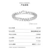 Diadema Espiral D-Color Pulsera de Moissanita para Mujer, Estilo Suave de Nicho, Lujo Ligero, Popular en Xiaohongshu, Pulsera de Regalo