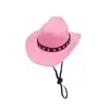 Mini sombrero de vaquero de peluche para gato mascota, sombrero para fiesta de mascotas, sombrero pequeño de fieltro nuevo, estilo vaquero para cachorro