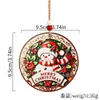 Colgantes de Navidad transfronterizos artesanías de madera etiquetas accesorios para diseño de escenas de fiesta decoraciones colgantes para árbol de Navidad