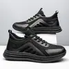 Sapatos Masculinos Transfronteiriços, Sapatos Casuais Confortáveis com Cadarço, Bico Redondo Moderno, Estilo Celebridade da Internet, Leves e Respiráveis, Tênis Esportivos Masculinos para Atacado