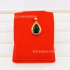 Joias Banhadas a Ouro de Latão Pingente de Pedra Preciosa em Forma de Gota de Água Colar Moda Casual Pingente Feminino Fabricante Atacado