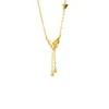 Nuevo Collar de Estilo Chino Antiguo Chapado en Oro con Borla de Encaje Hueco Retro Cadena para Clavícula de Mariposa, Joyería Moderna y Duradera