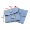 Saco para Embalagem de Joias de Tecido de Veludo Pérola Saco de Dicas Saco de Brinquedo Cultural Saco Pequeno Saco para Presente de Anel Saco com Fecho Saco Pequeno de Tecido Cinza