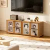 Estante simples, armário de grade, estante de chão, prateleira de armazenamento, vitrine integrada, armário de armazenamento de várias camadas para sala de estar