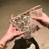 "Hs" Estampado de Leopardo Llama Morada* Bragas Sexy Atractivas de Encaje para Mujer Modelo Nuevo 2025 Entrepierna de Algodón Puro