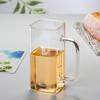 Vaso de Leche con Pajita de Vidrio Borosilicato Grueso para el Hogar Simple Resistente a Altas Temperaturas con Asa de Cinturón y Tapa Alto Valor de Color