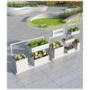 Jardineras Combinadas de Acero Inoxidable para Exterior para Divisiones de Calle Comercial, Estantes de Hierro para Flores para Oficinas de Ventas, Jardineras para Exterior