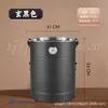 Lata de Chá de Aço Inoxidável Estanhado, Pote Hermético de Armazenamento, à Prova de Umidade e Insetos, com Higrômetro para Nível de Umidade Visível