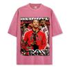 Cross-border Retro Derek Derrick Estampado Camiseta de manga curta Lavado Velho Manga comprida Gola redonda Solto Moletom com capuz