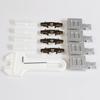 Riel Deslizante para Puerta de Vidrio Riel de Exhibición Doble Ranura en Riel 5-8mm Riel Deslizante para Librería Rueda de Riel Deslizante