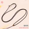 Cadena fina para clavícula tipo cuerda DIY Cuentas de transferencia de cera de abeja de cristal Cuerda para colgar en el cuello al por mayor Amigas Arte Colgante elegante Cuerda para colgar