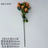 7 Rosas de Flocos de Neve Pequenas Individuais com Bordas Queimadas, Rosas Retrô, Adereços de Fotografia, Fundo Falso, Flores de Seda Florais para Sala de Estar