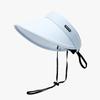 Sombrero de Verano para Exteriores Coreano Anti-UV con Parte Superior Vacía, Transpirable, Cortavientos, Ala Ancha, Protección Solar, Sombrero Solar Deportivo para Mujer