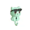 Gancho creativo para colgar gafas en el pasillo, para el baño, con dibujos animados, para colgar en la pared, con forma de gato