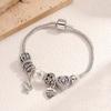 Pulseira de Contas Cobra Vazada Simples Versátil de Moda Europeia e Americana Transfronteiriça AliExpress Pan Família Personalidade