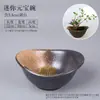 Jianshan arreglo floral Cerámica maceta base anticuada entrada base maceta porcelana maceta enseñanza Zen estilo chino